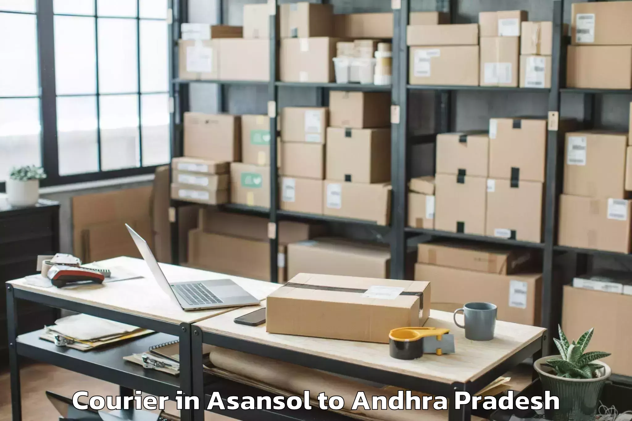 Reliable Asansol to Gudivada Courier